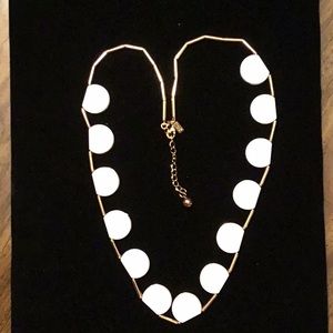 Kate Spade White/Gold reversible Necklace